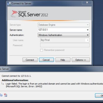 Cannot connect to SQL Server.