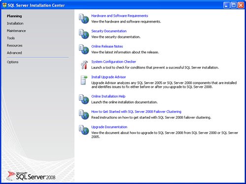SQL Server Installation.