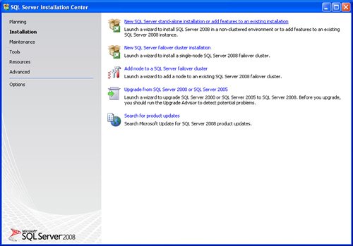SQL Server 2008 upgrade wizard.