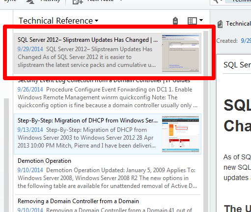 Note: SQL 2012 Slipstream