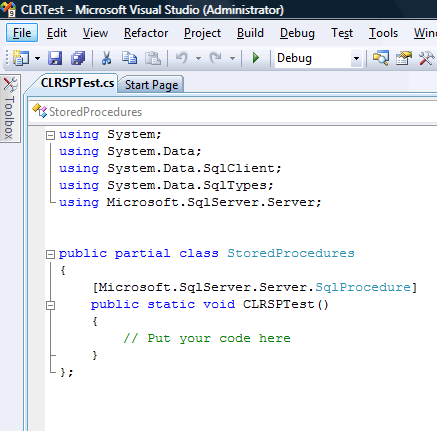 SQL Server - Introduction to CLR - Simple Example of CLR Stored Procedure.