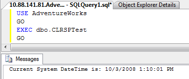 Sql Server Object Explorer Details.