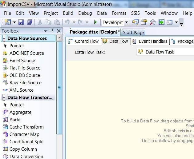 Data Flow Task.