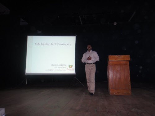 Jacob Sebastian Presenting at Community Tech Days