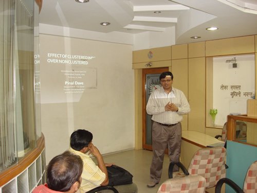 Training session in a meeting room.