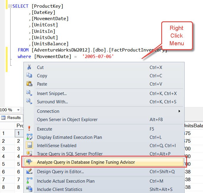 Right click menu.