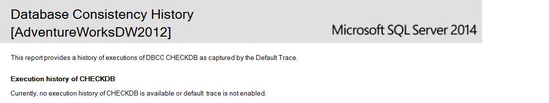 Database Consistency History.