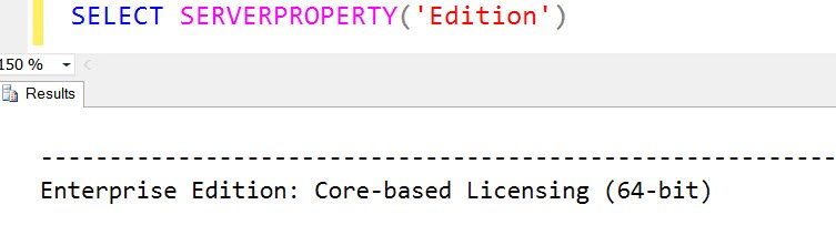 Edition property window.