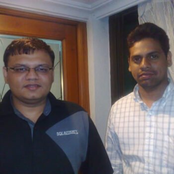 Two men posing for a photo.