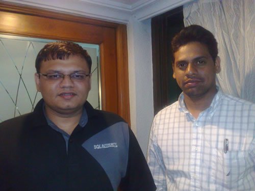 Two men posing for a photo.