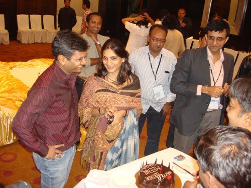 Suprotim and Minal Agrawal at Minal's birthday