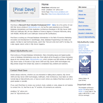 SQL Server database table.
