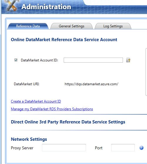 Online DataMarket Reference Data Service Account.