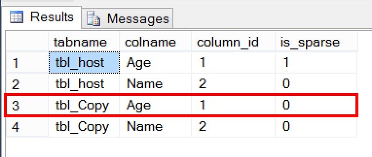 Tool window displaying results from query on database tables.