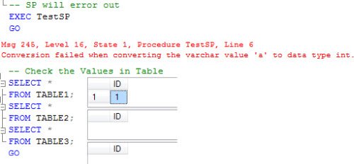 Conversion failed for varchar to int.