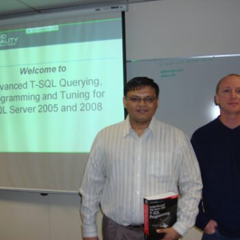 SQL Server training in progress.
