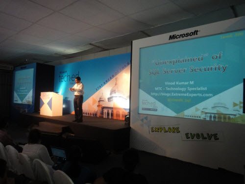 Unexplained sql server security presentation.