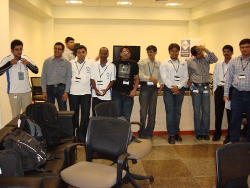 Group of professionals at a conference.