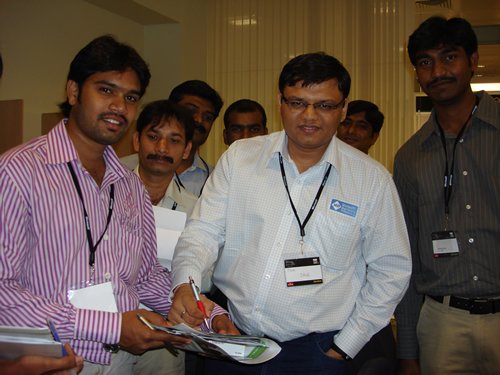 In-person meeting at TechEd India 2009.