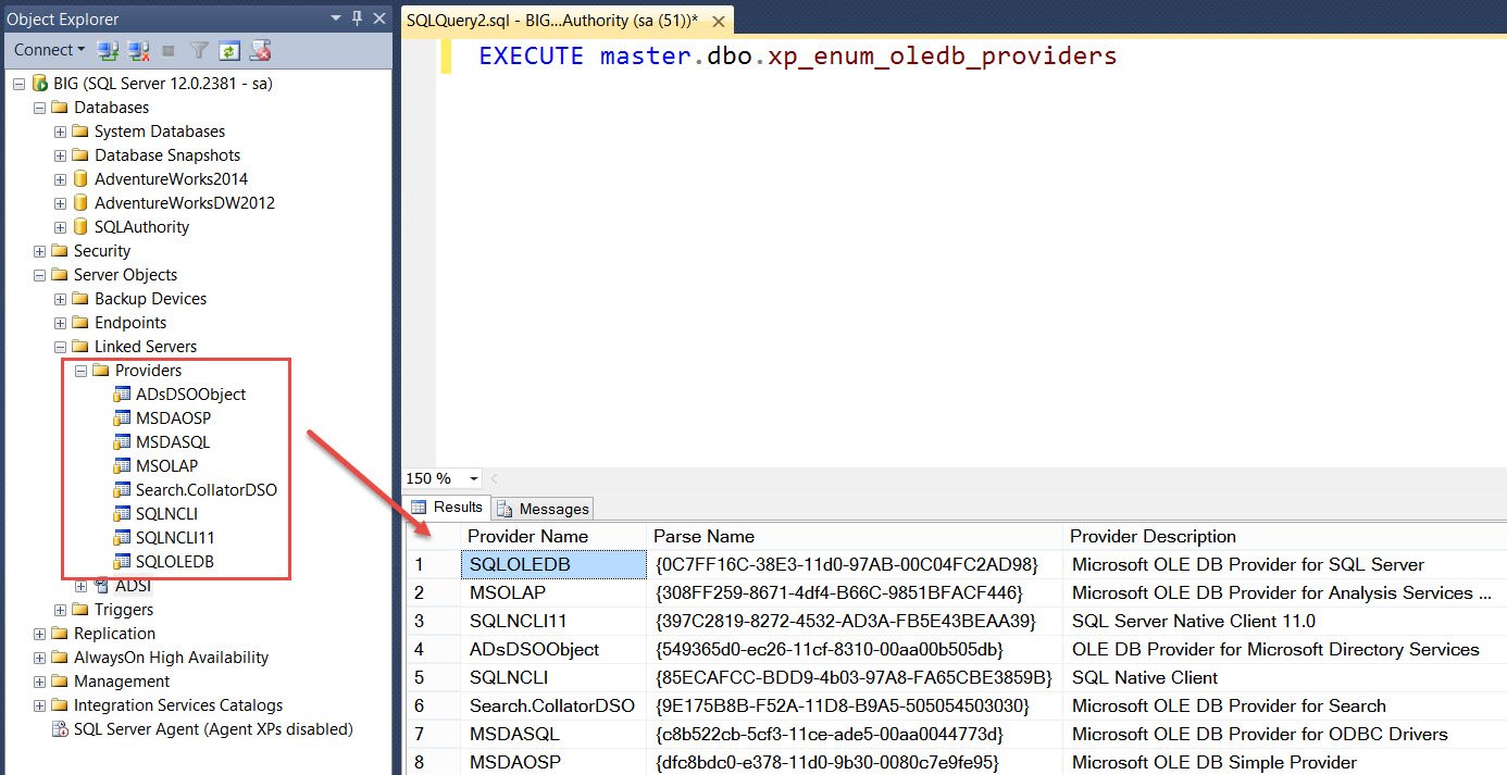 SQL Server Objects' window.