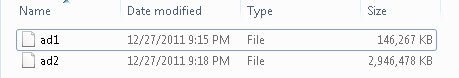 File size comparison tool.