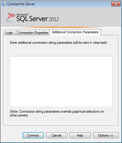 Connect to Server dialog.