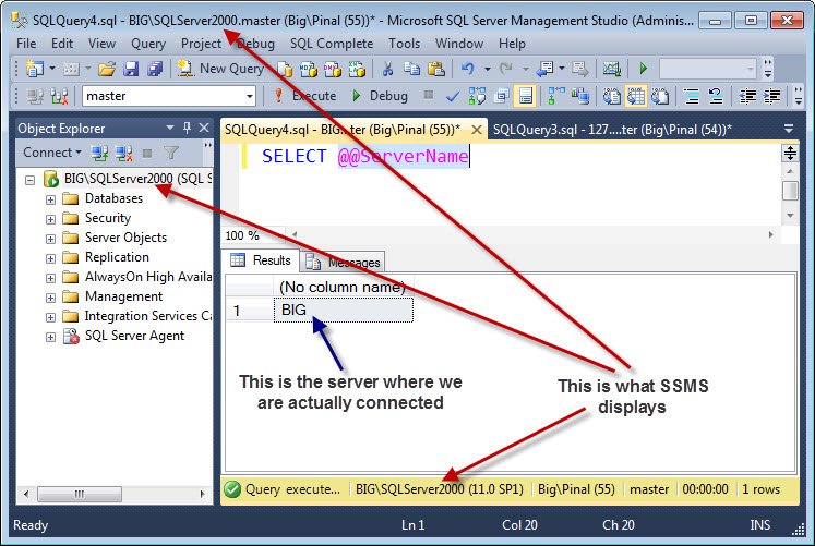 Select query execution.