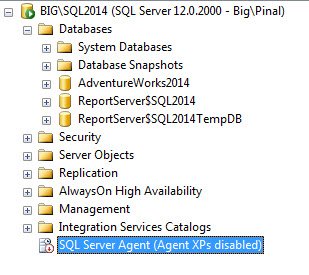 Sql server agent xp.