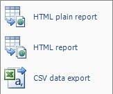 Plain HTML report.
