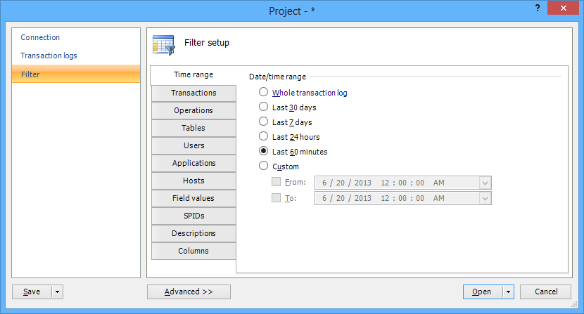 SQL Server code and formatting files.