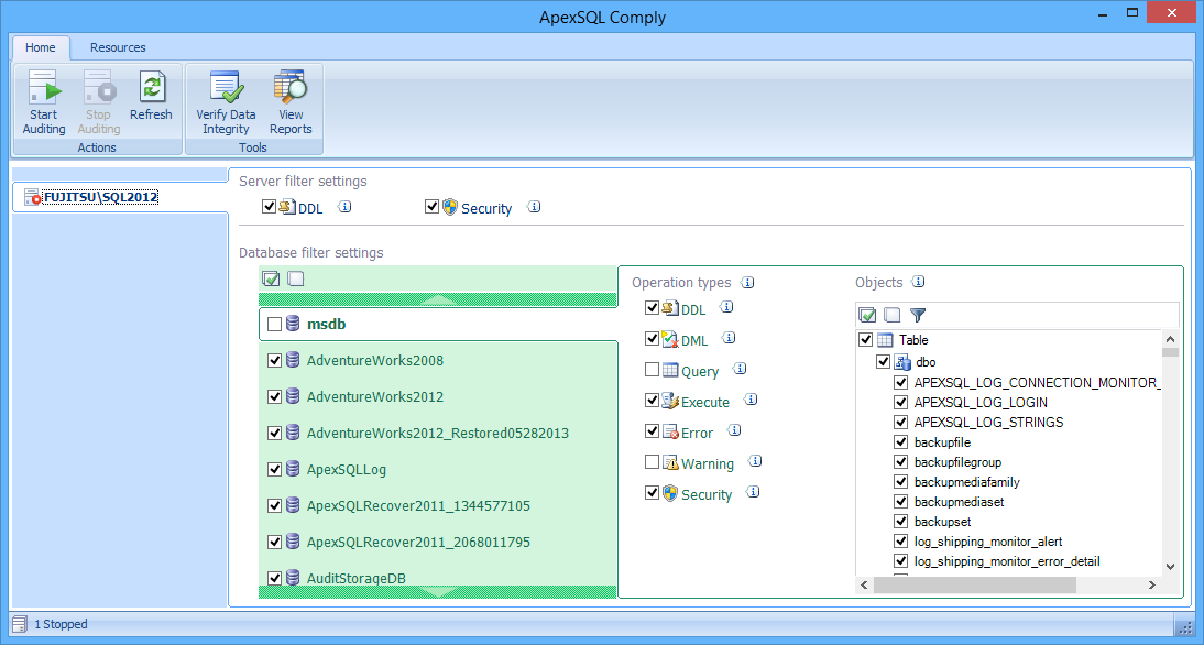 Tool window for renaming a column.