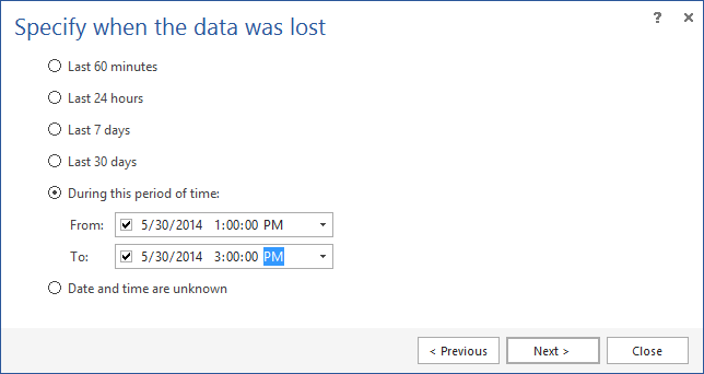 Delete time window.