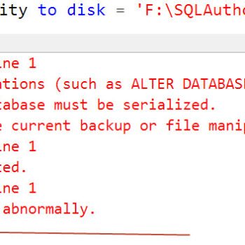Query cancelled by user.