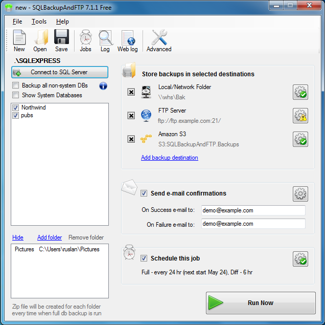 SQL Server Backup Tool.