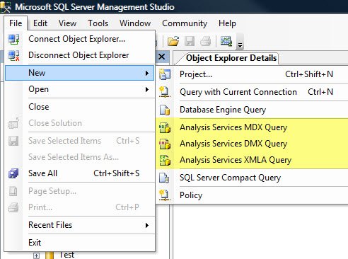 MDX Query Tool.