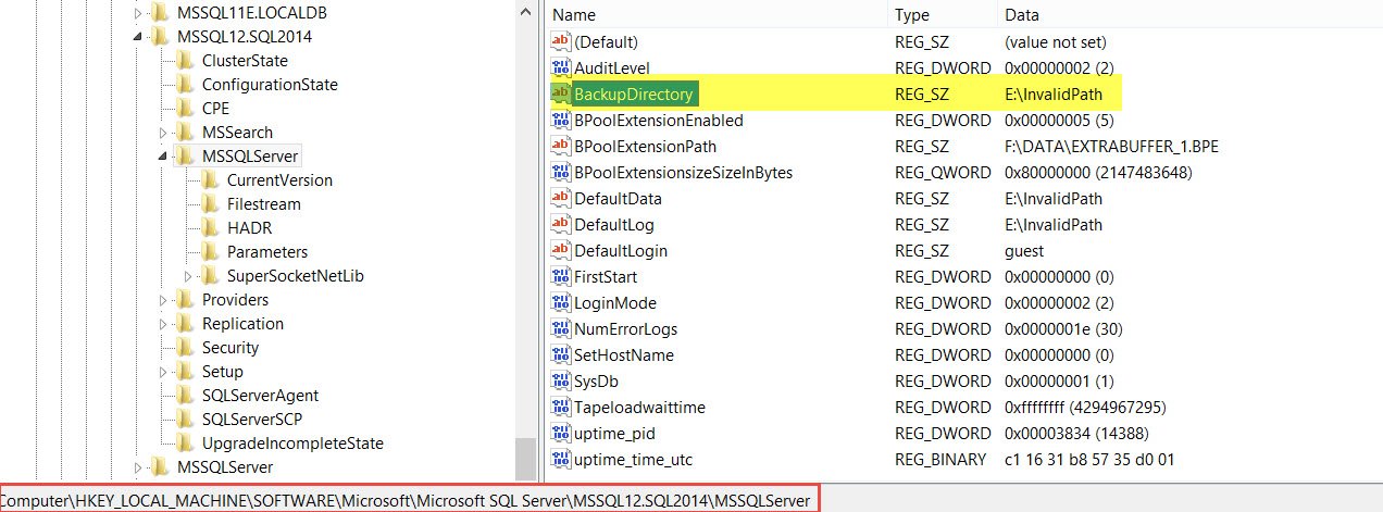 Backup and restore directory.