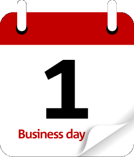 Business day calendar icon.
