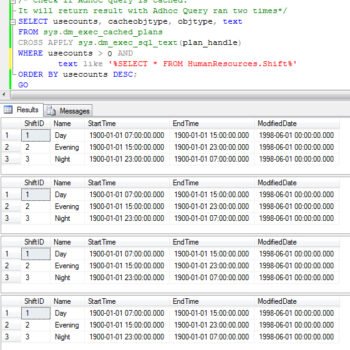 SELECT FROM SQL PLAN.