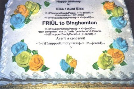 A humorous SQL cake.