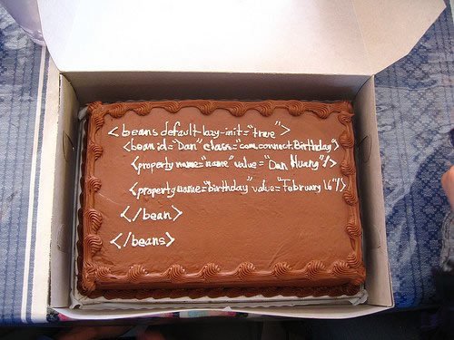 Humorous SQL Cake.