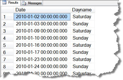 Microsoft Excel date selection.