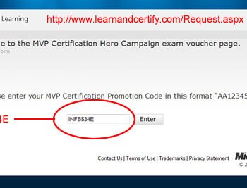 Enter certification code.