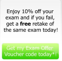 Exam discount offer.