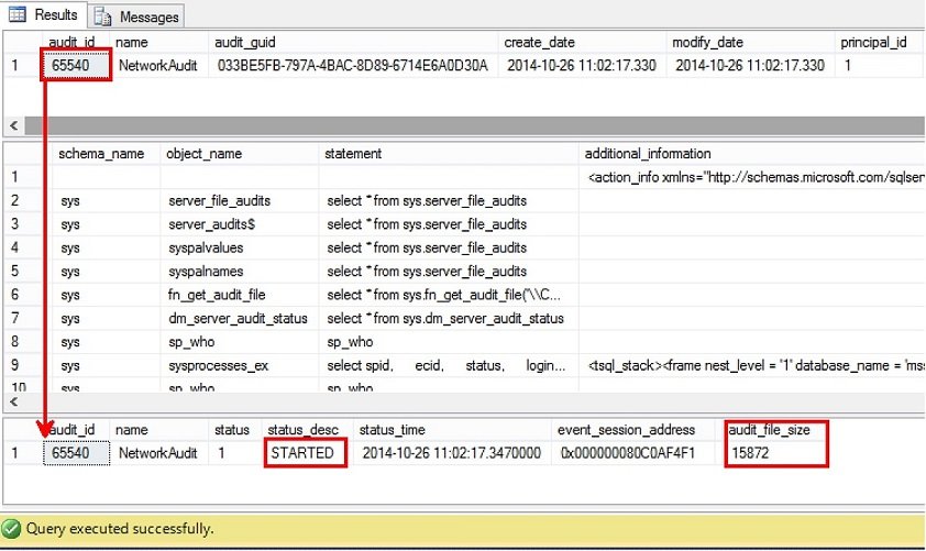 Audit location tool window.