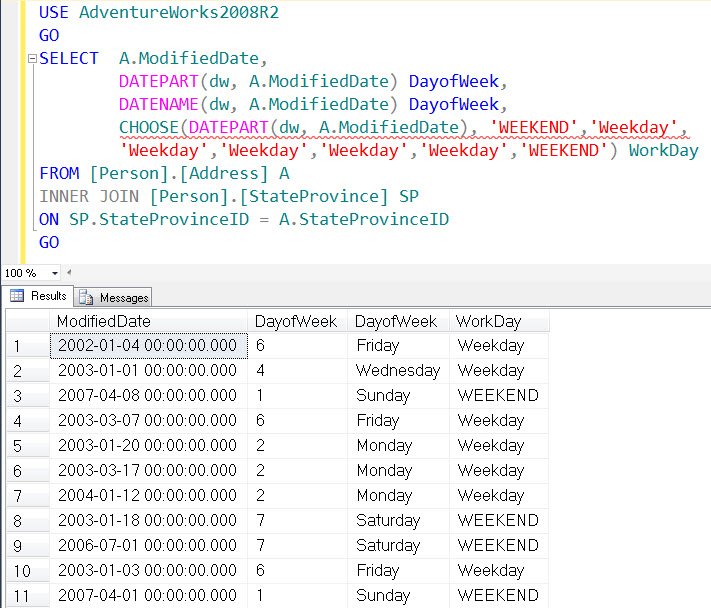 Select' query in AdventureWorks2008R2.