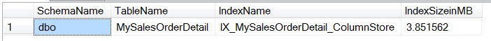Dbo' table in database.