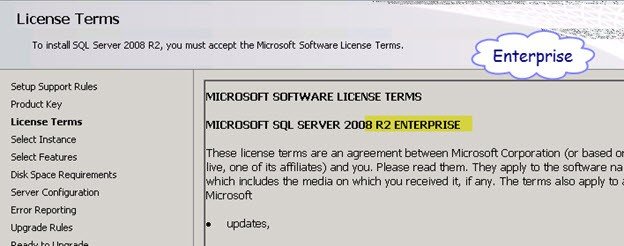 License terms windows server.