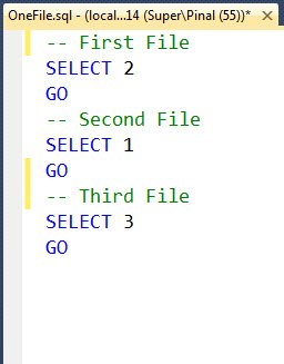 SQL Management Studio query window.
