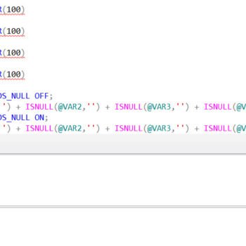 Tool window with three different strings concatenated.