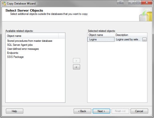 Copy Database Wizard.